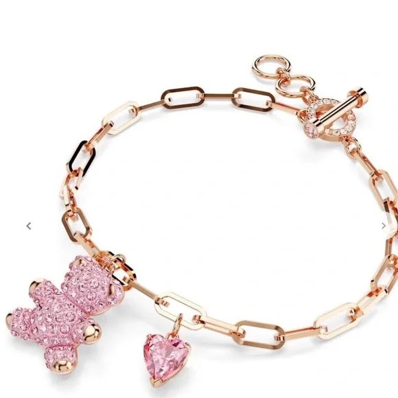 SWAROVSKI Pink Teddy bracelet Bear, Pink, RoseRose Gold Bracelet
Charm - Picture 2 of 5
